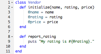 Instance method code snippet